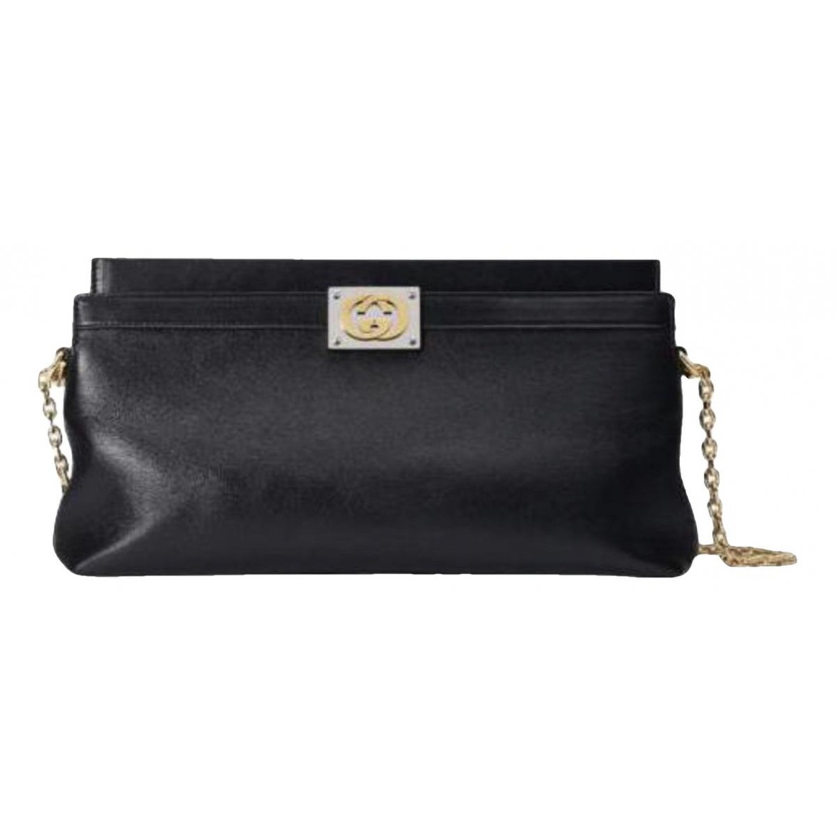 Interlocking leather handbag