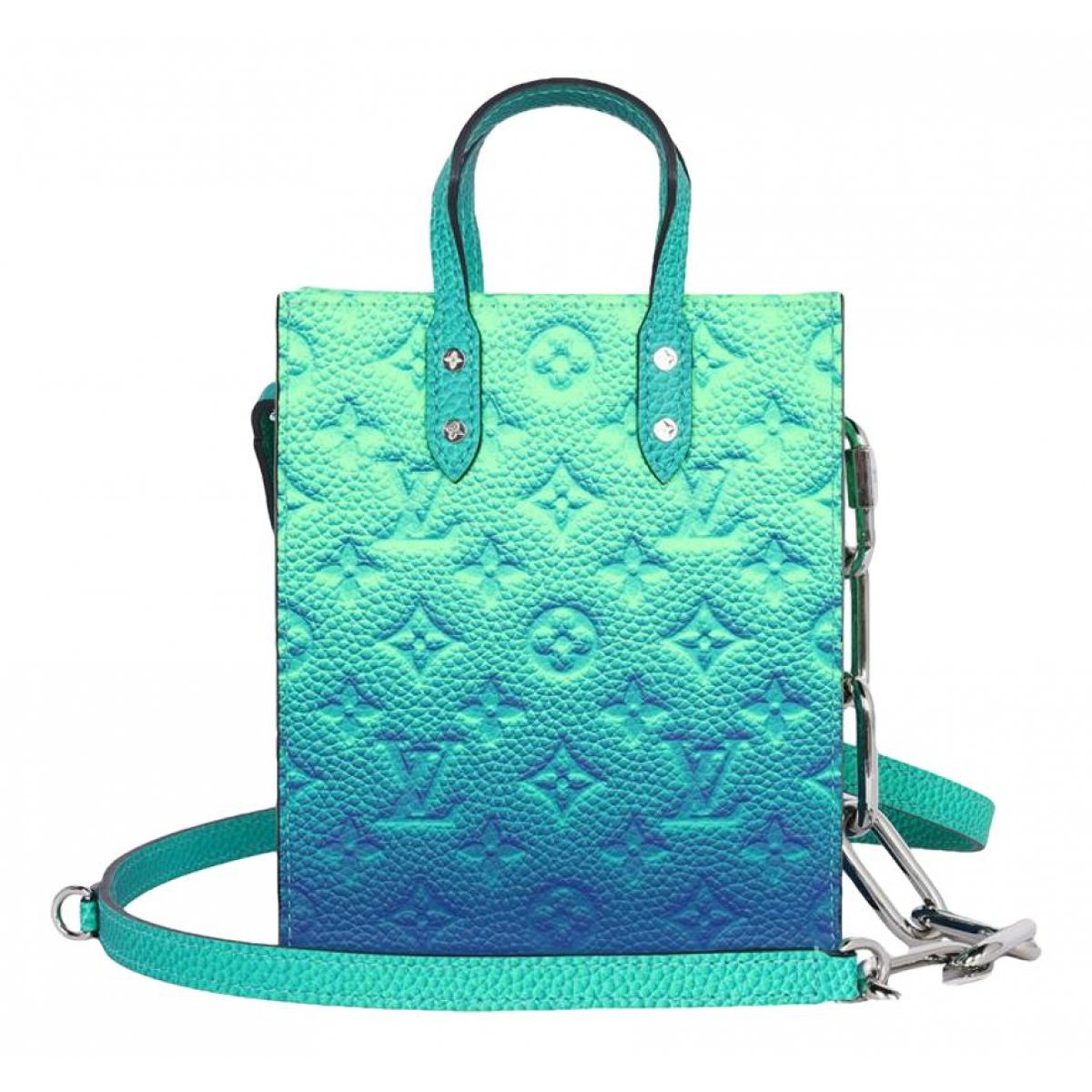 Plat leather crossbody bag
