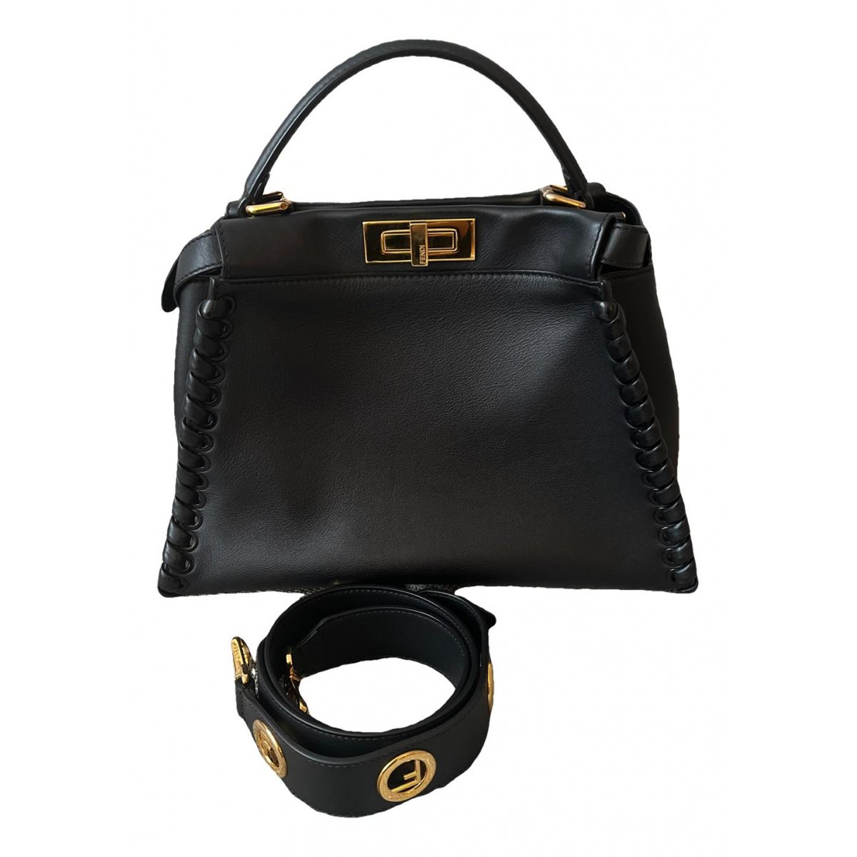 Peekaboo leather handbag