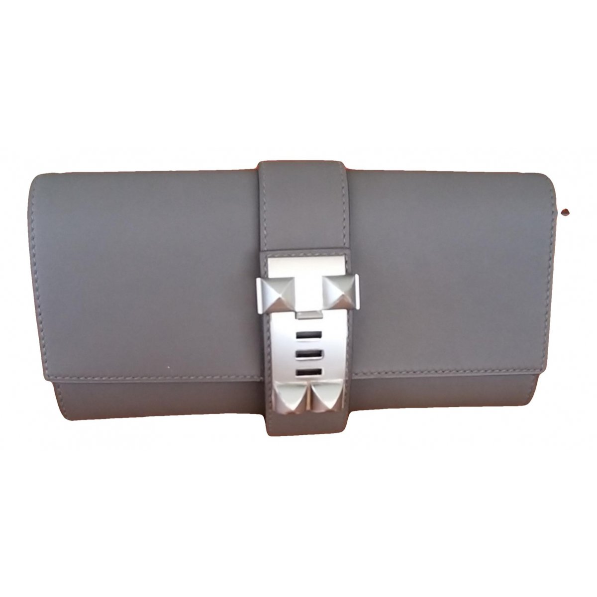 Médor leather clutch bag