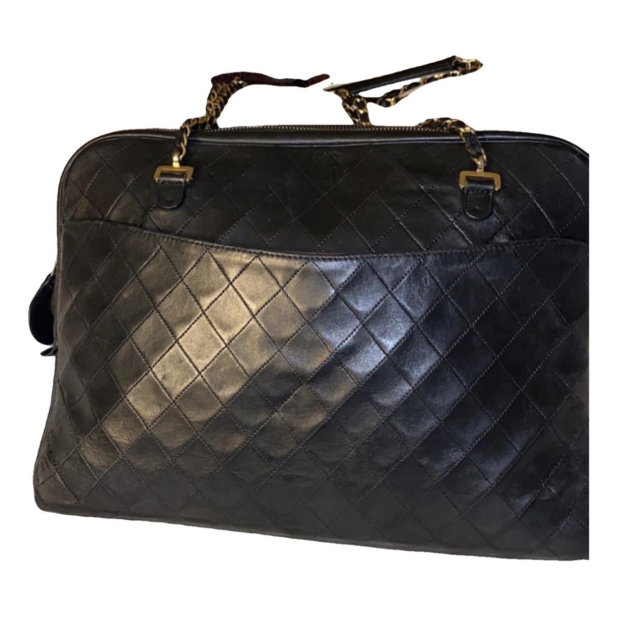 Vintage CC Chain leather handbag