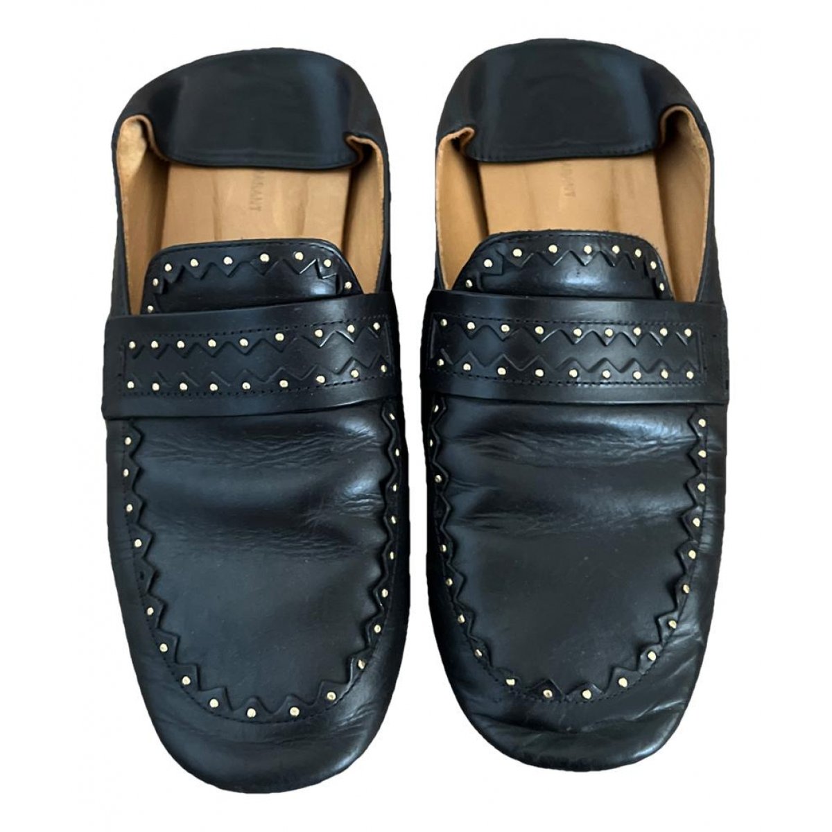 Fezzy leather flats