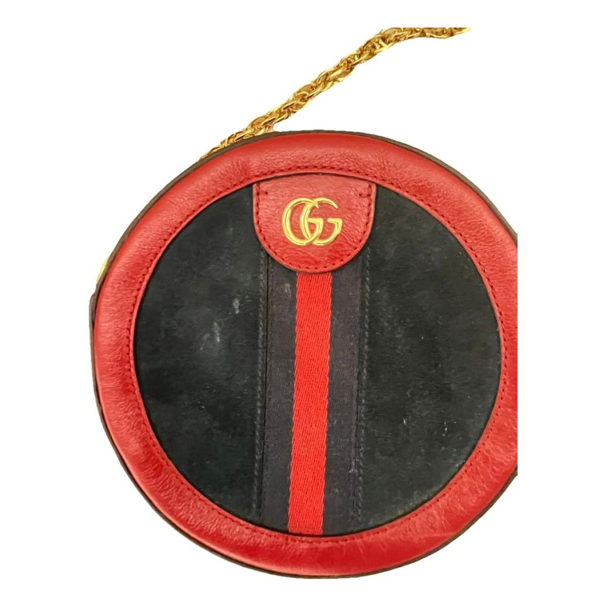 Ophidia Round cloth crossbody bag