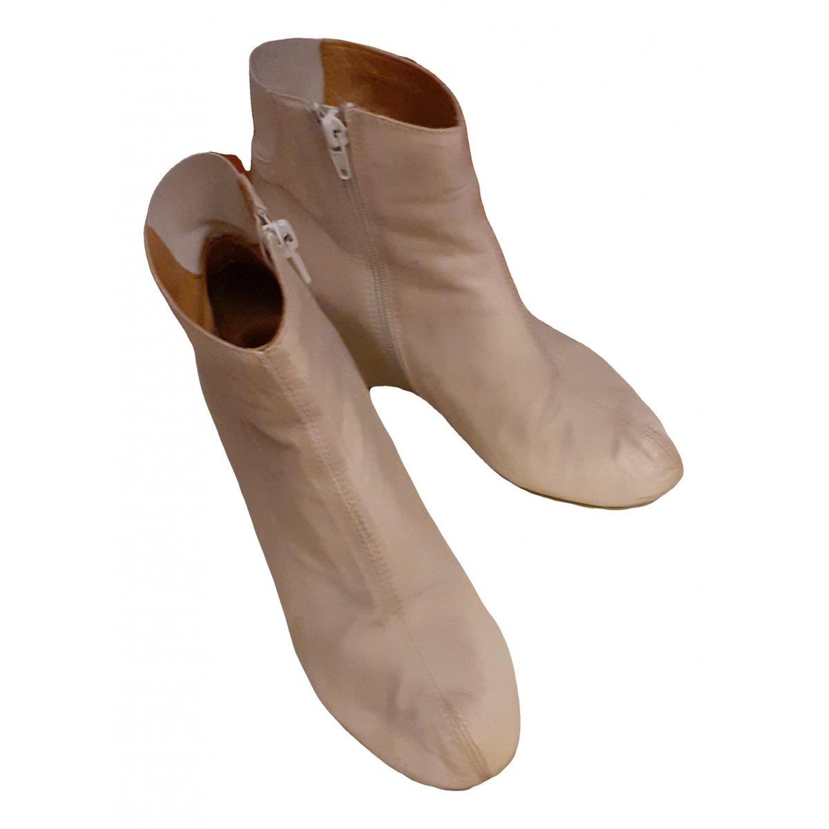 Tabi leather boots