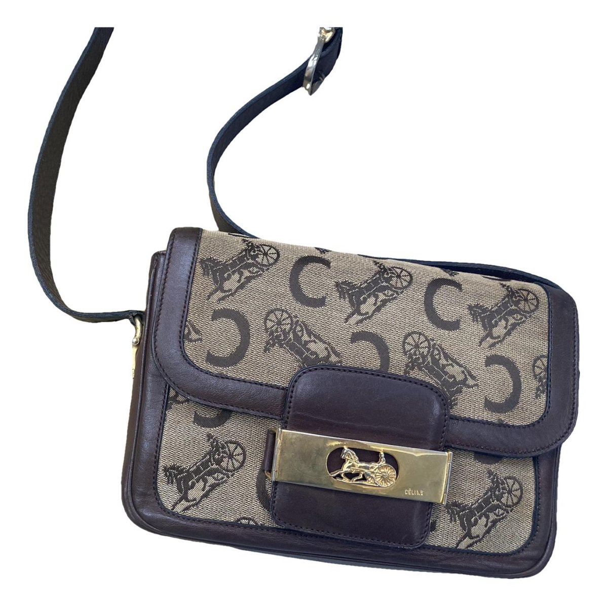 Triomphe leather handbag