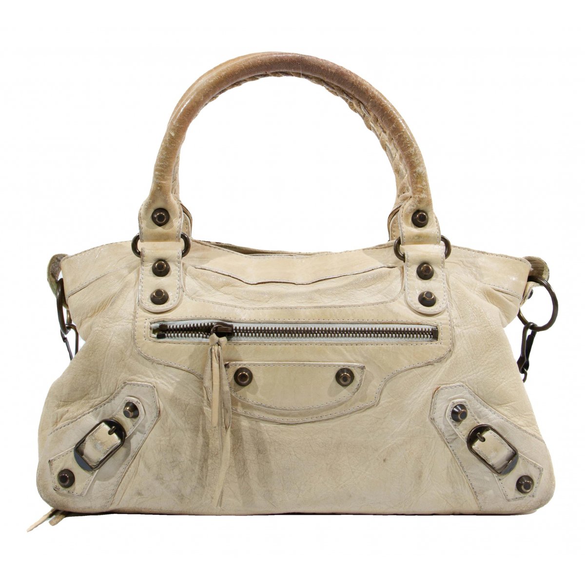 First leather handbag