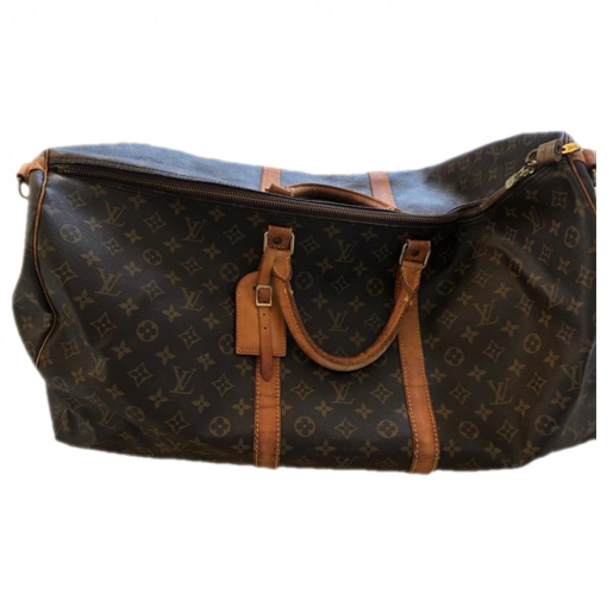 Keepall linen travel bag