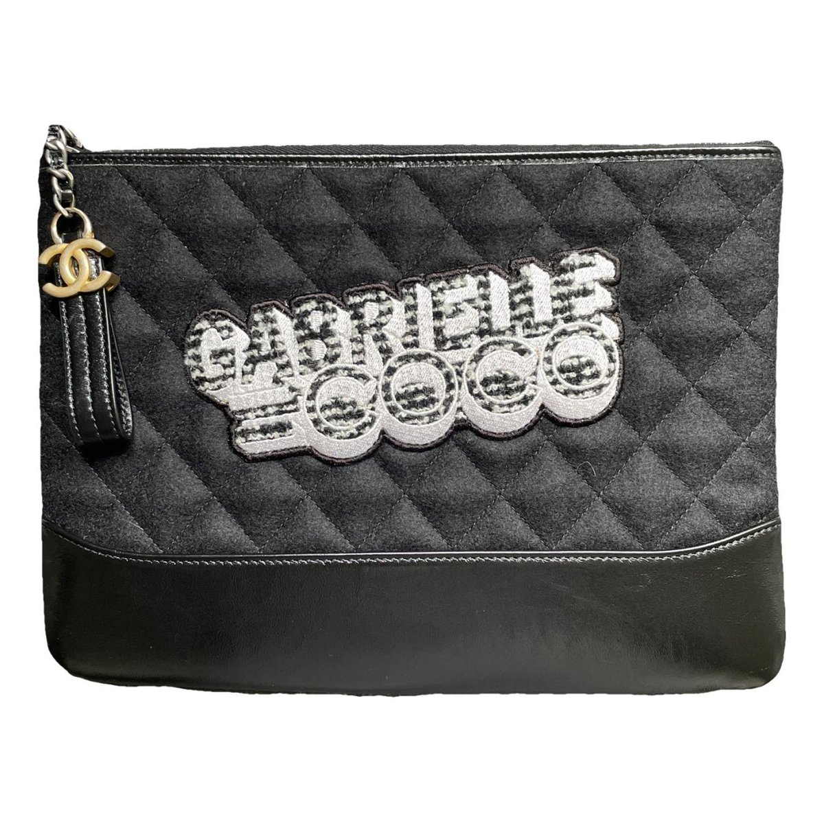 Gabrielle wool clutch bag