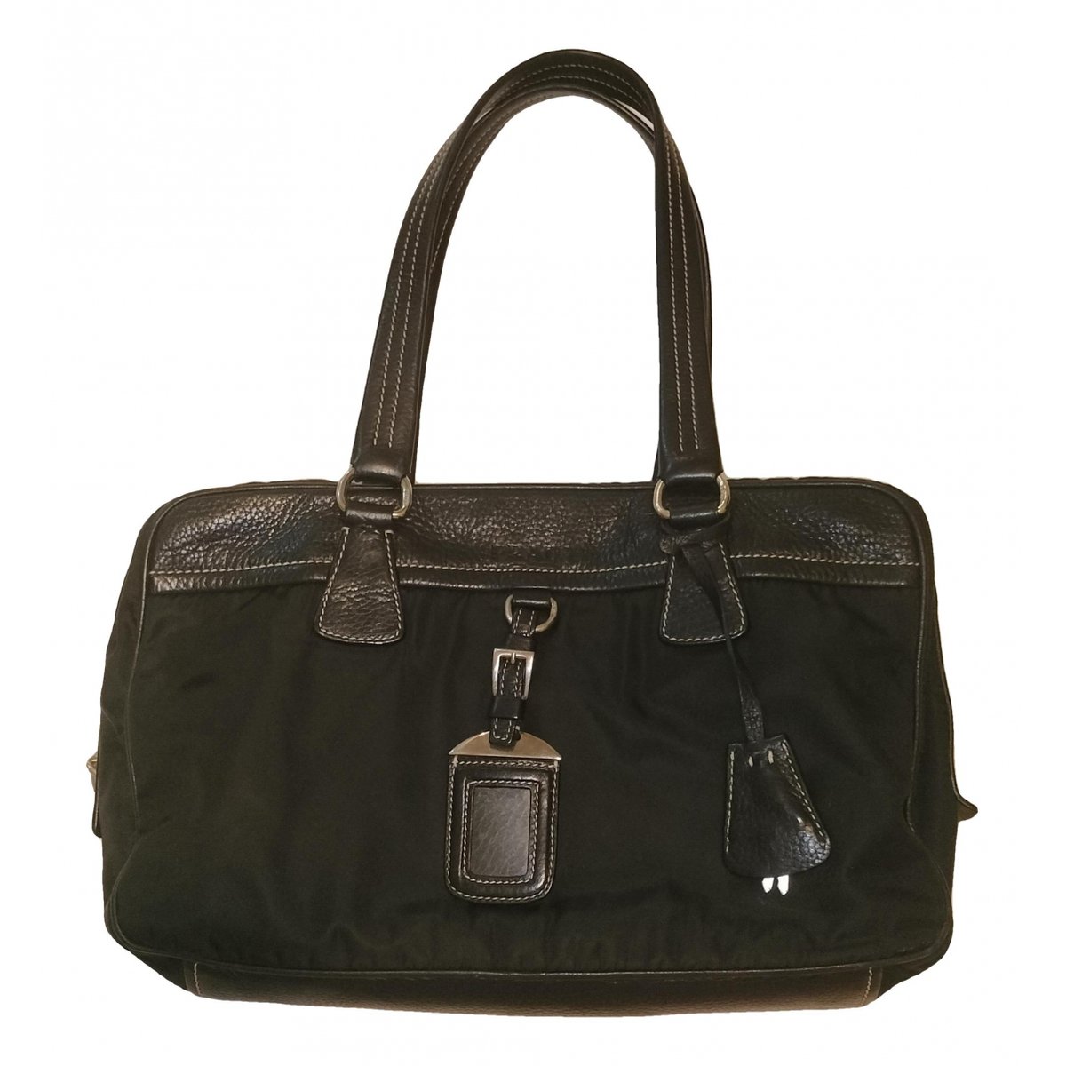 Tessuto leather bowling bag