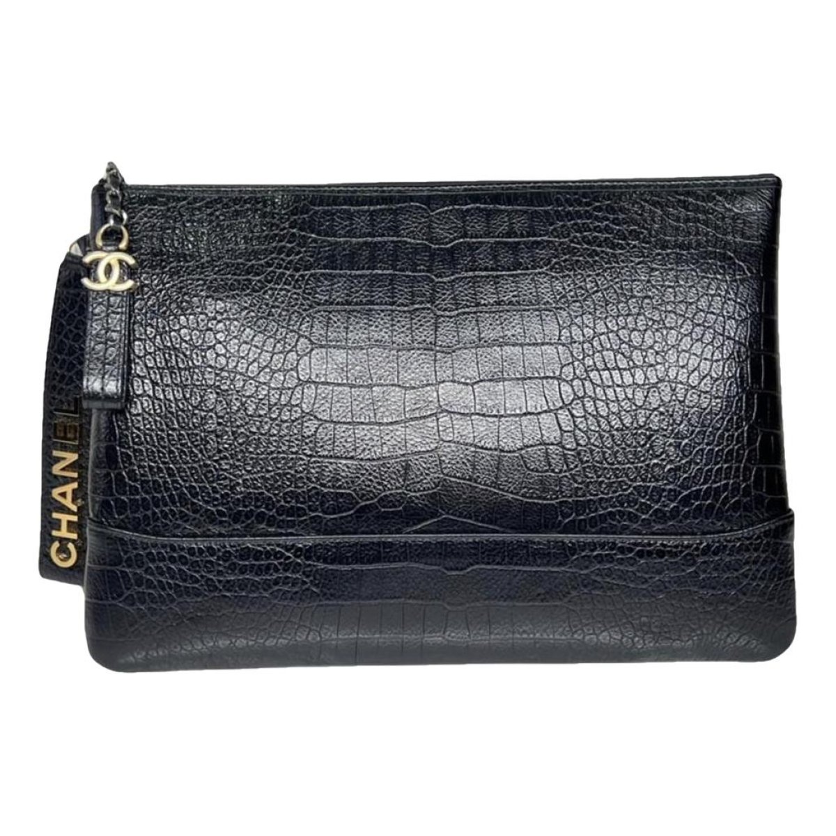 Gabrielle leather clutch bag