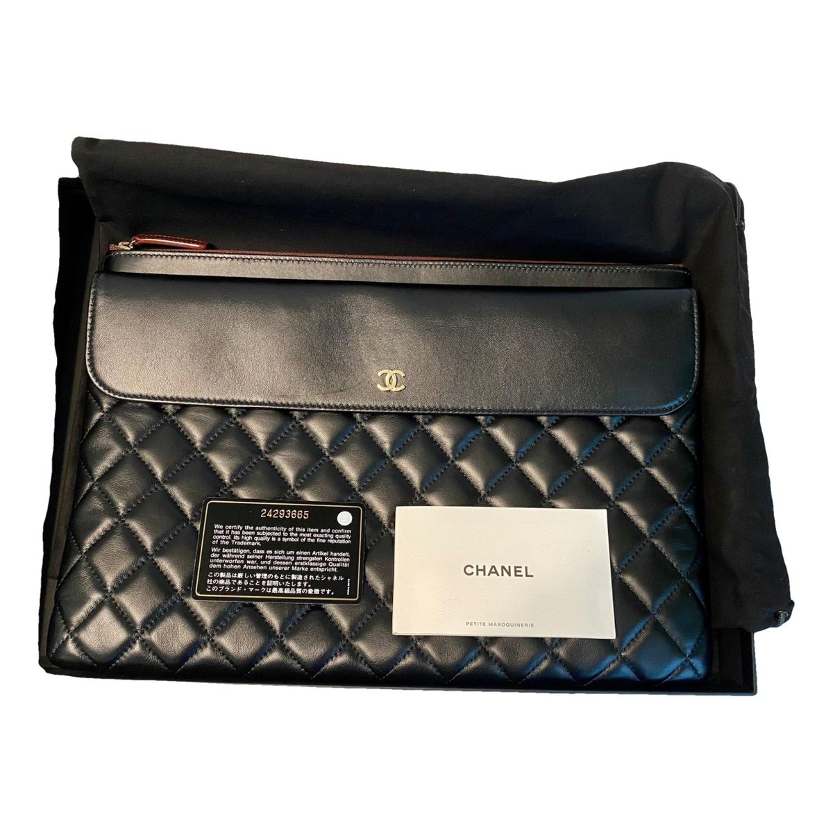 Timeless/Classique leather clutch bag
