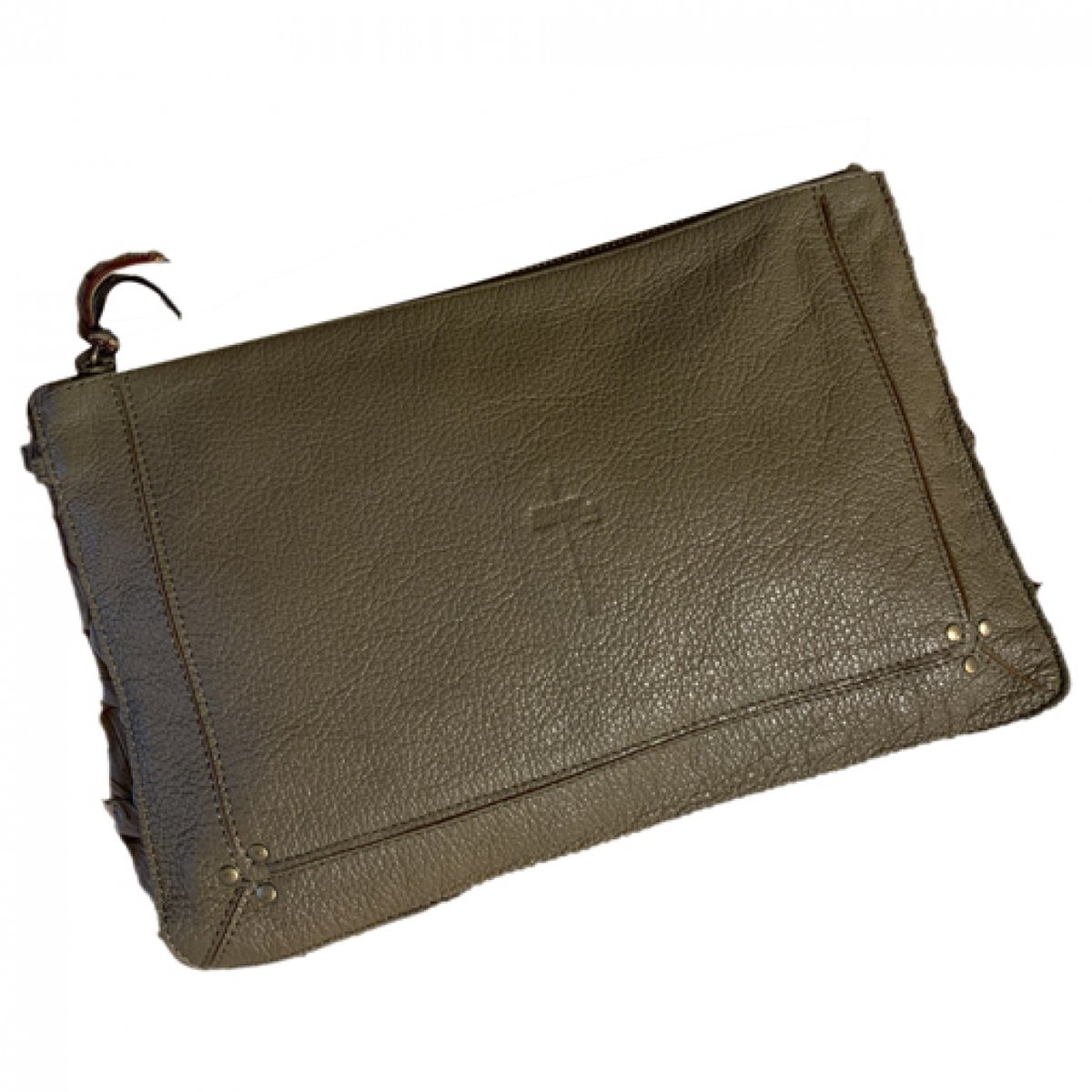 Popoche leather clutch bag