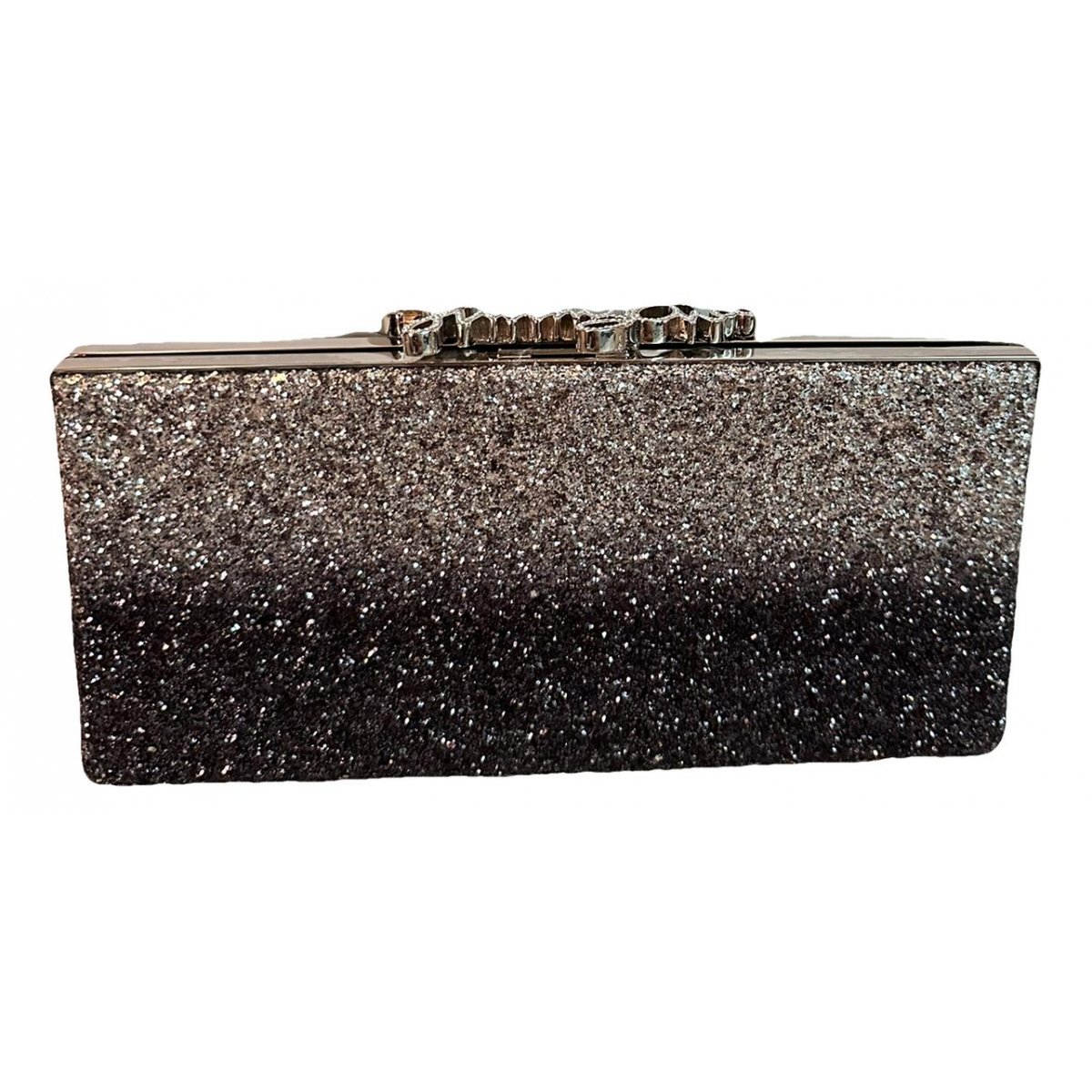 Celeste glitter clutch bag