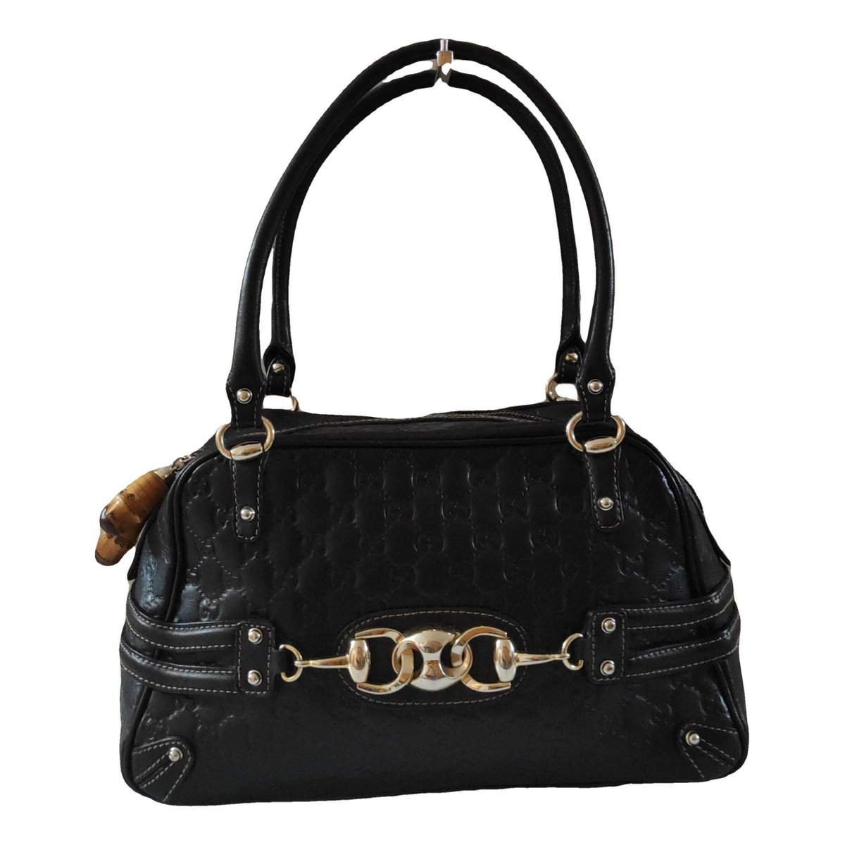 Boston leather handbag