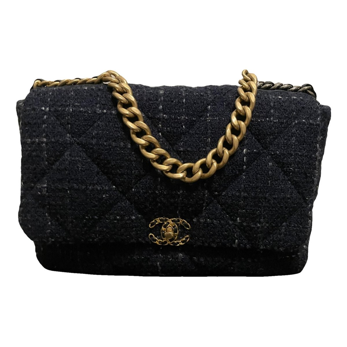 Chanel 19 tweed handbag