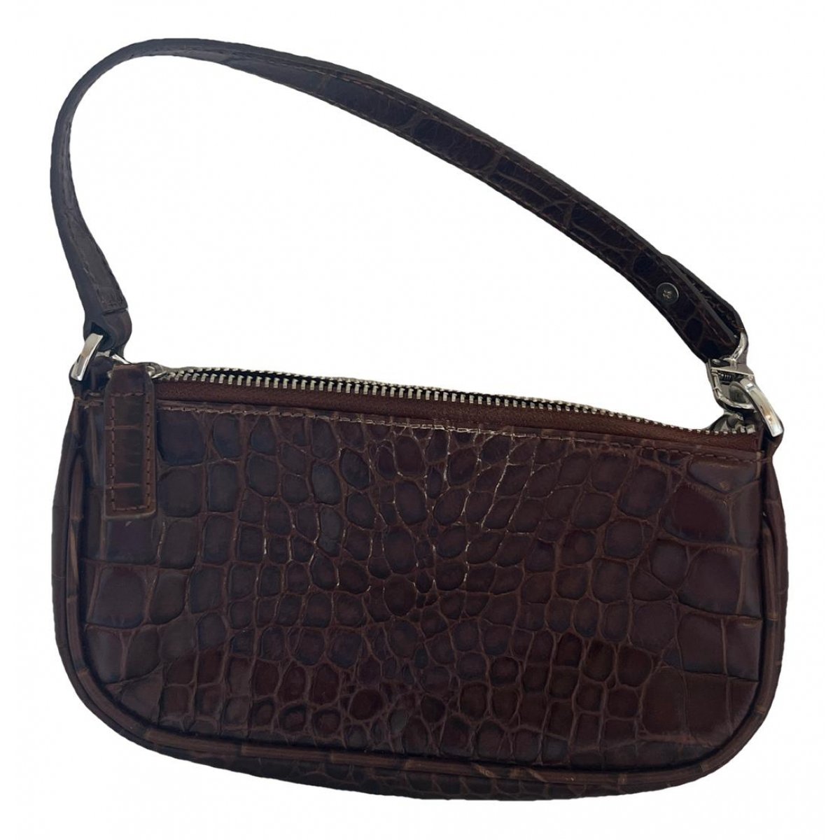 Mini leather clutch bag