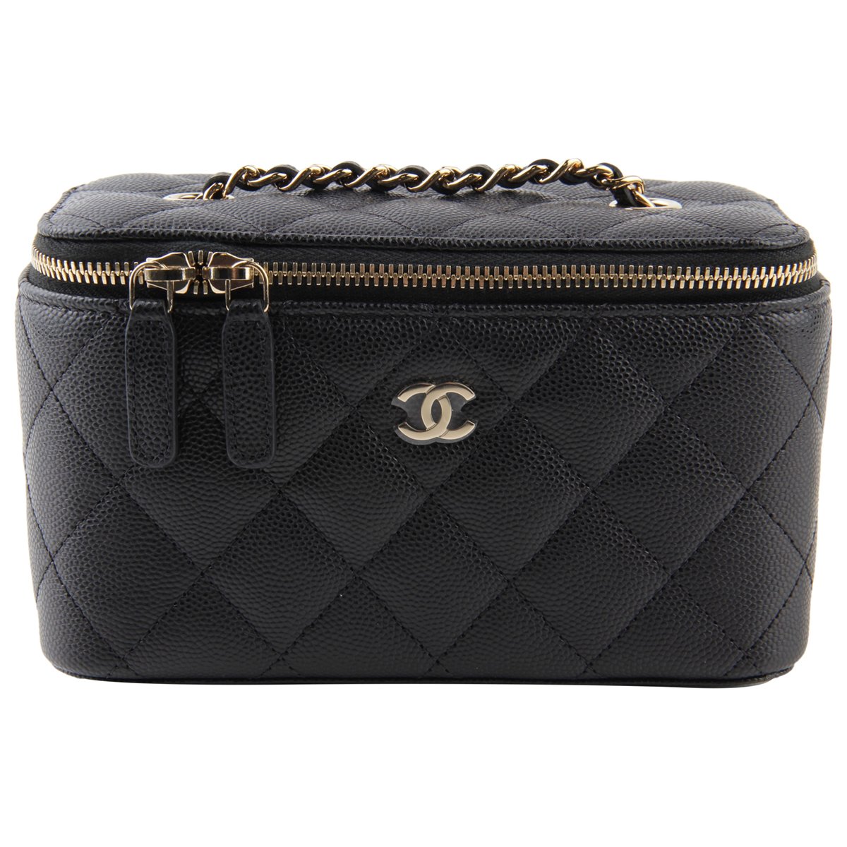 Vanity leather handbag