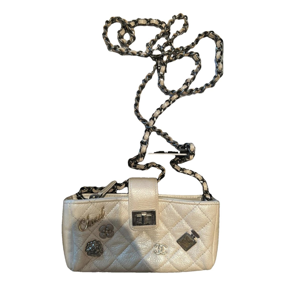 Wallet On Chain leather crossbody bag