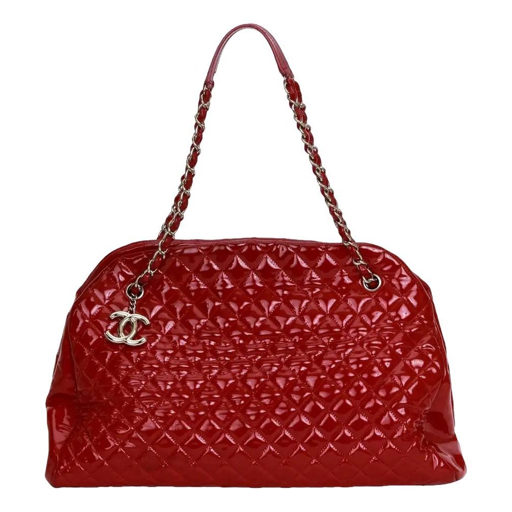 Mademoiselle patent leather handbag