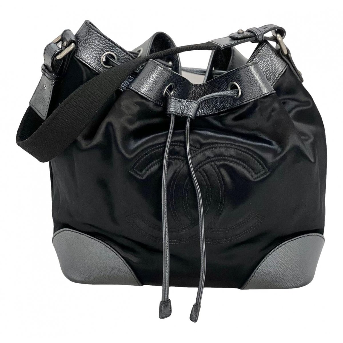Gabrielle Bucket silk satchel