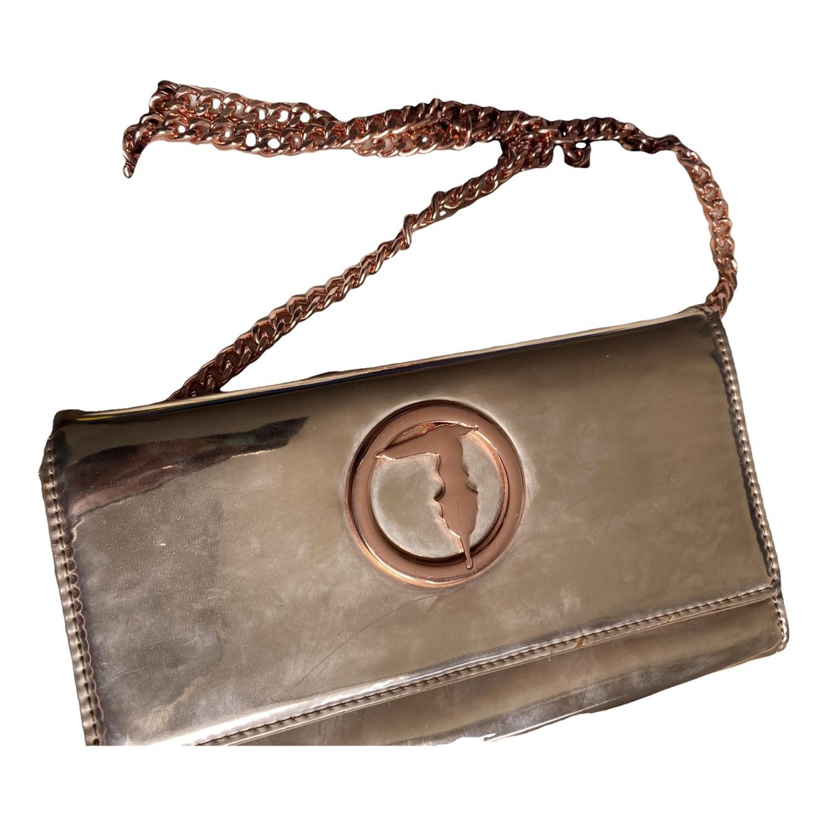 Leather clutch bag