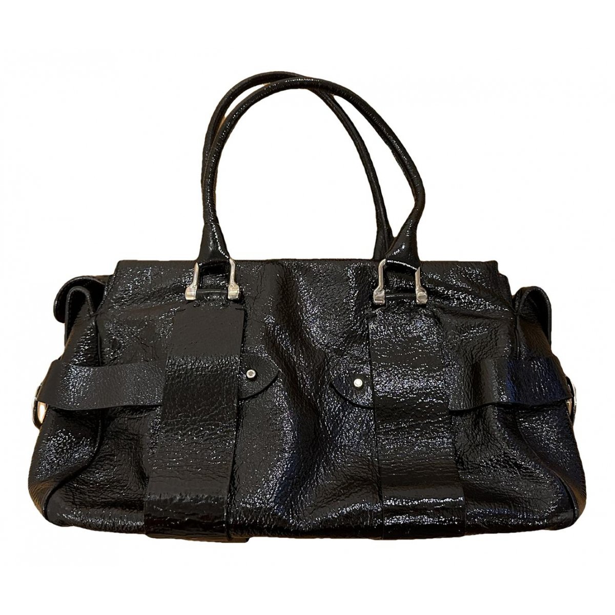 Patent leather handbag