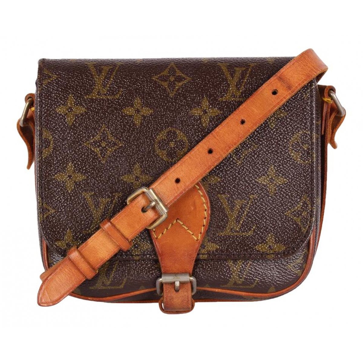 Cartouchière leather crossbody bag
