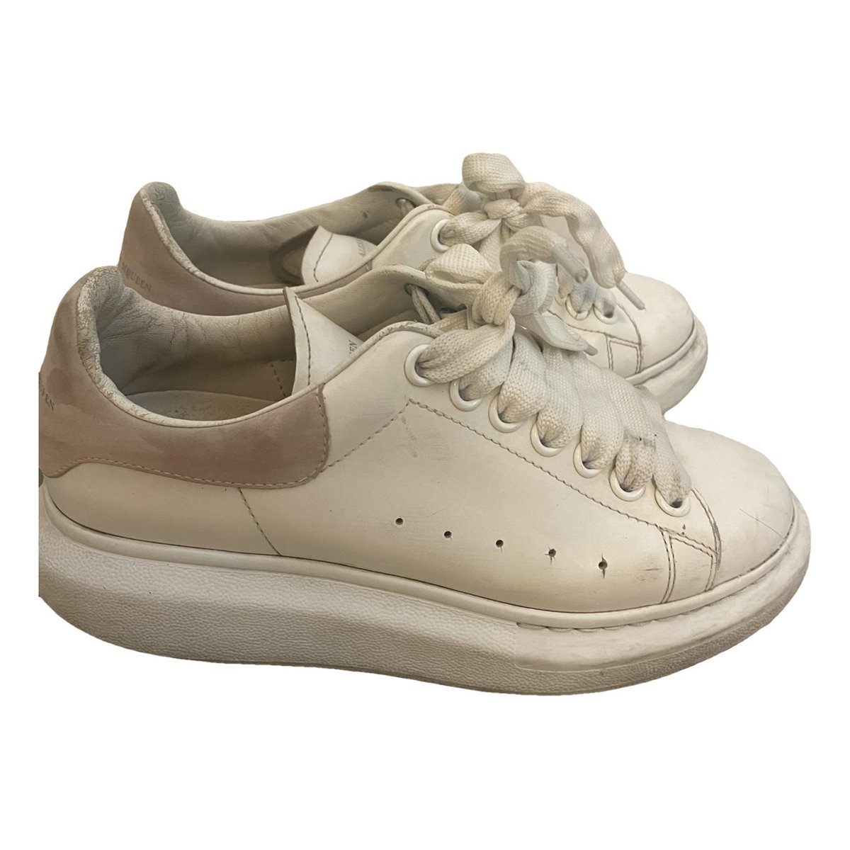 Oversize leather trainers