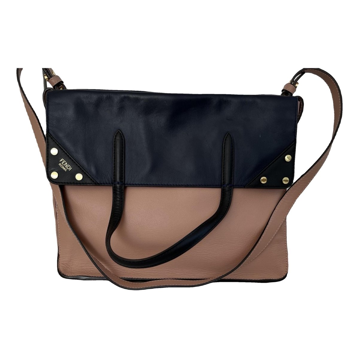 Flip leather handbag