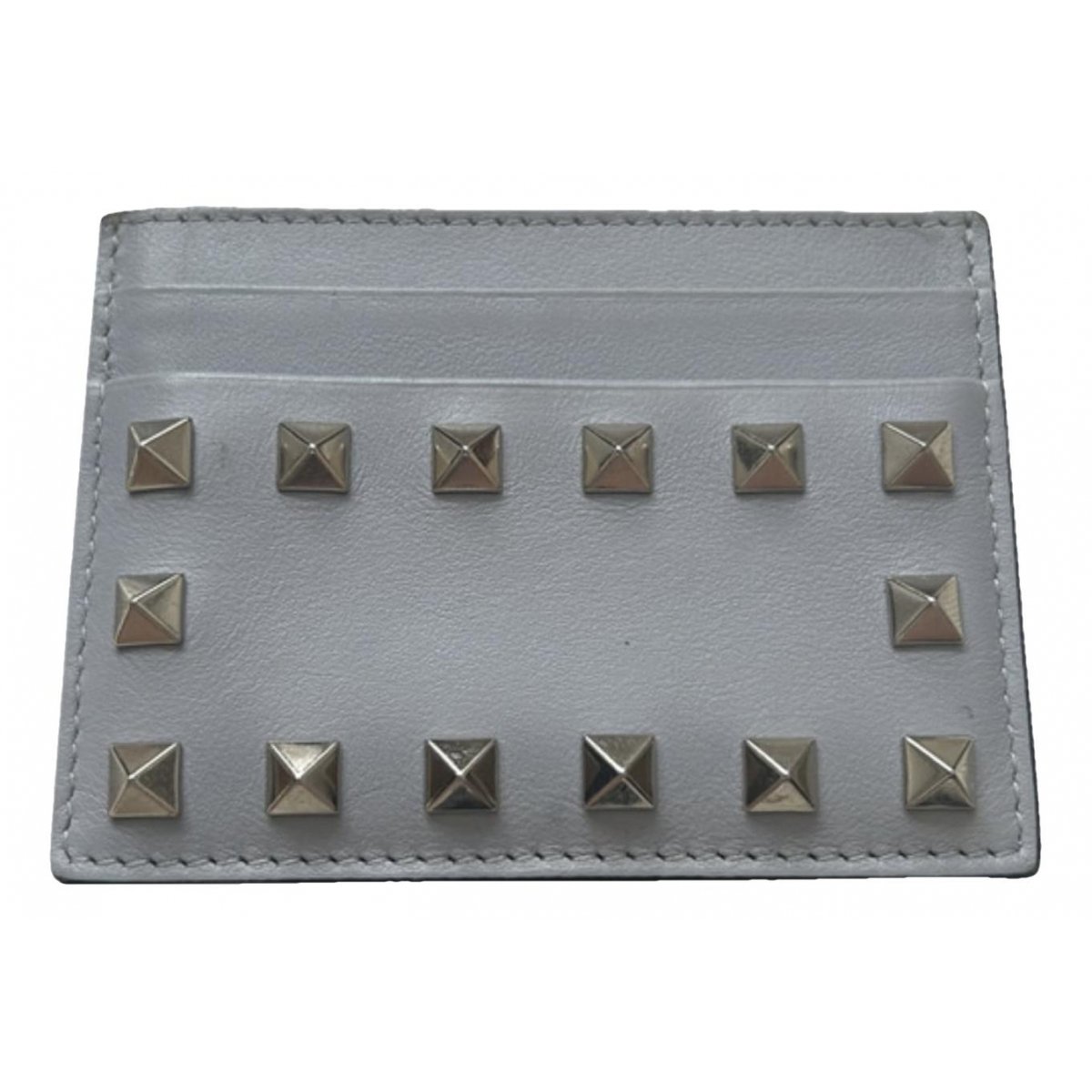 Rockstud leather wallet
