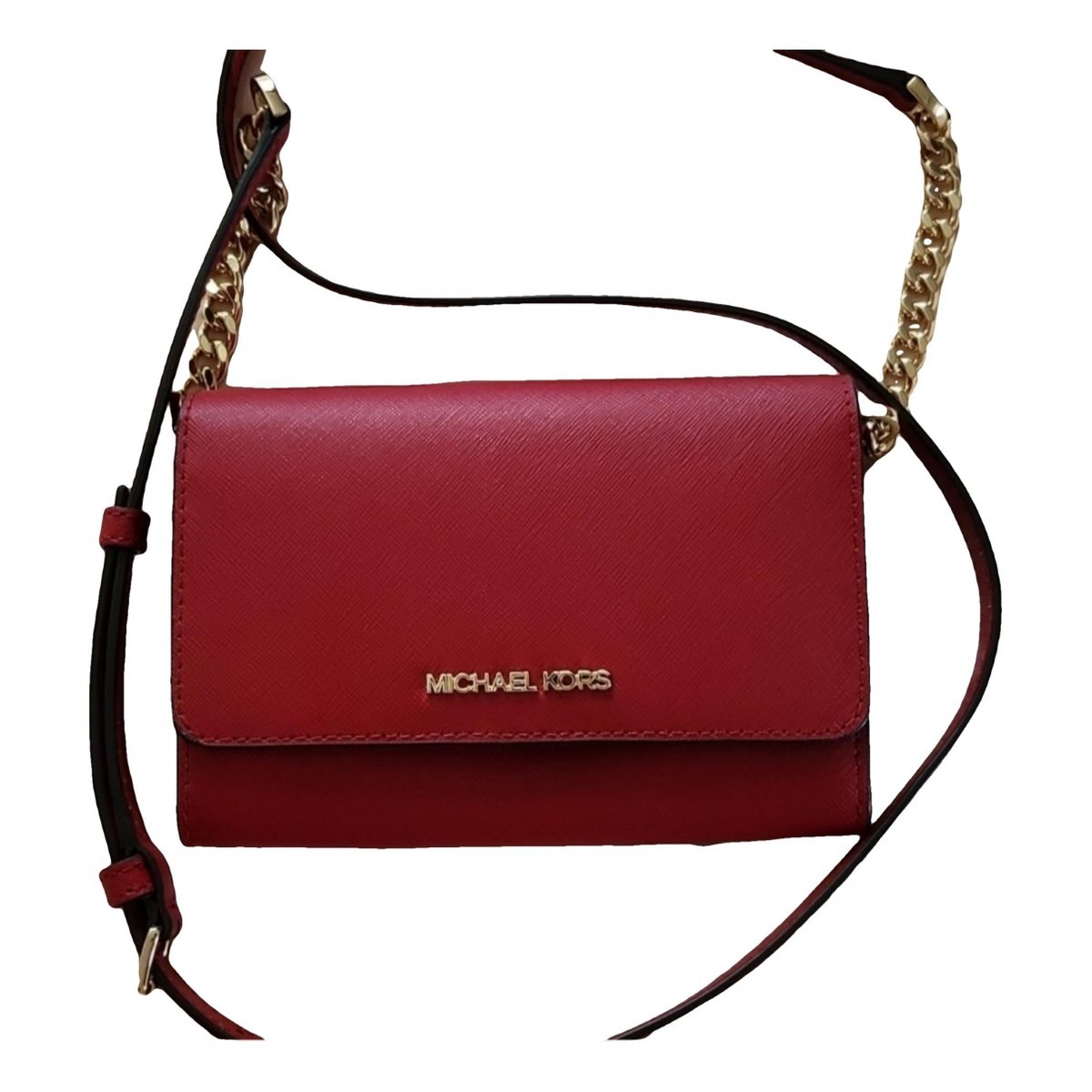 Cate leather clutch bag