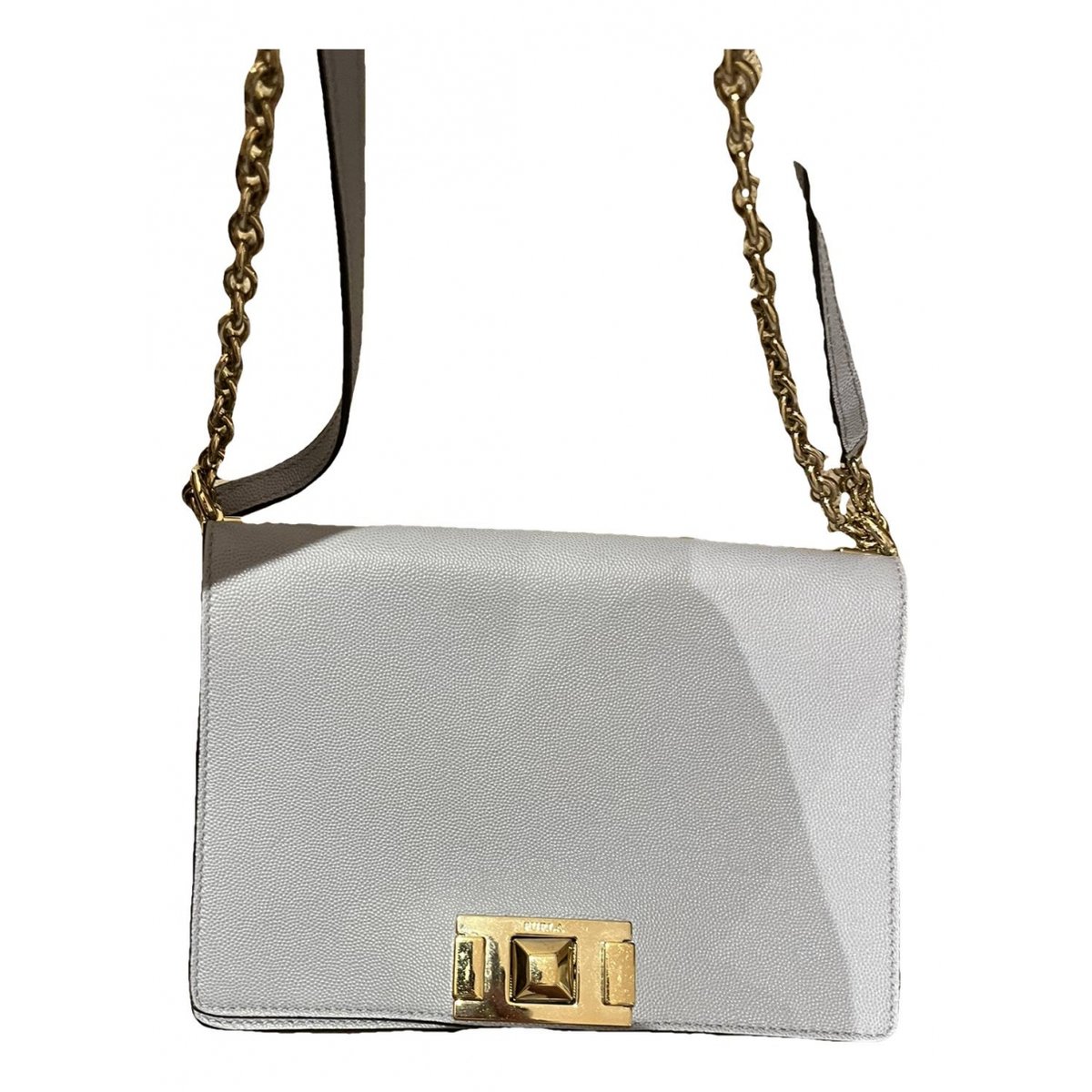 Leather clutch bag