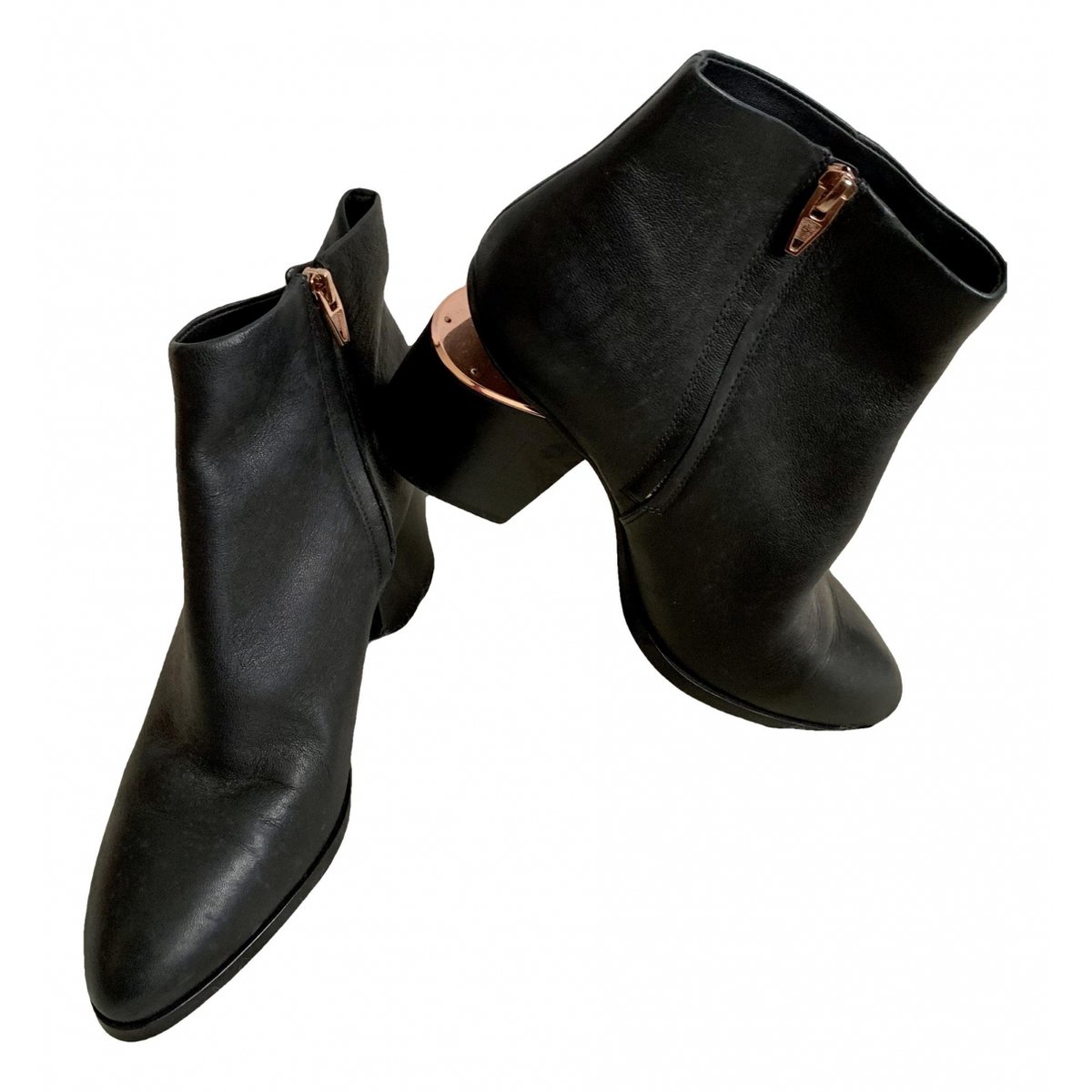 Kelly leather ankle boots
