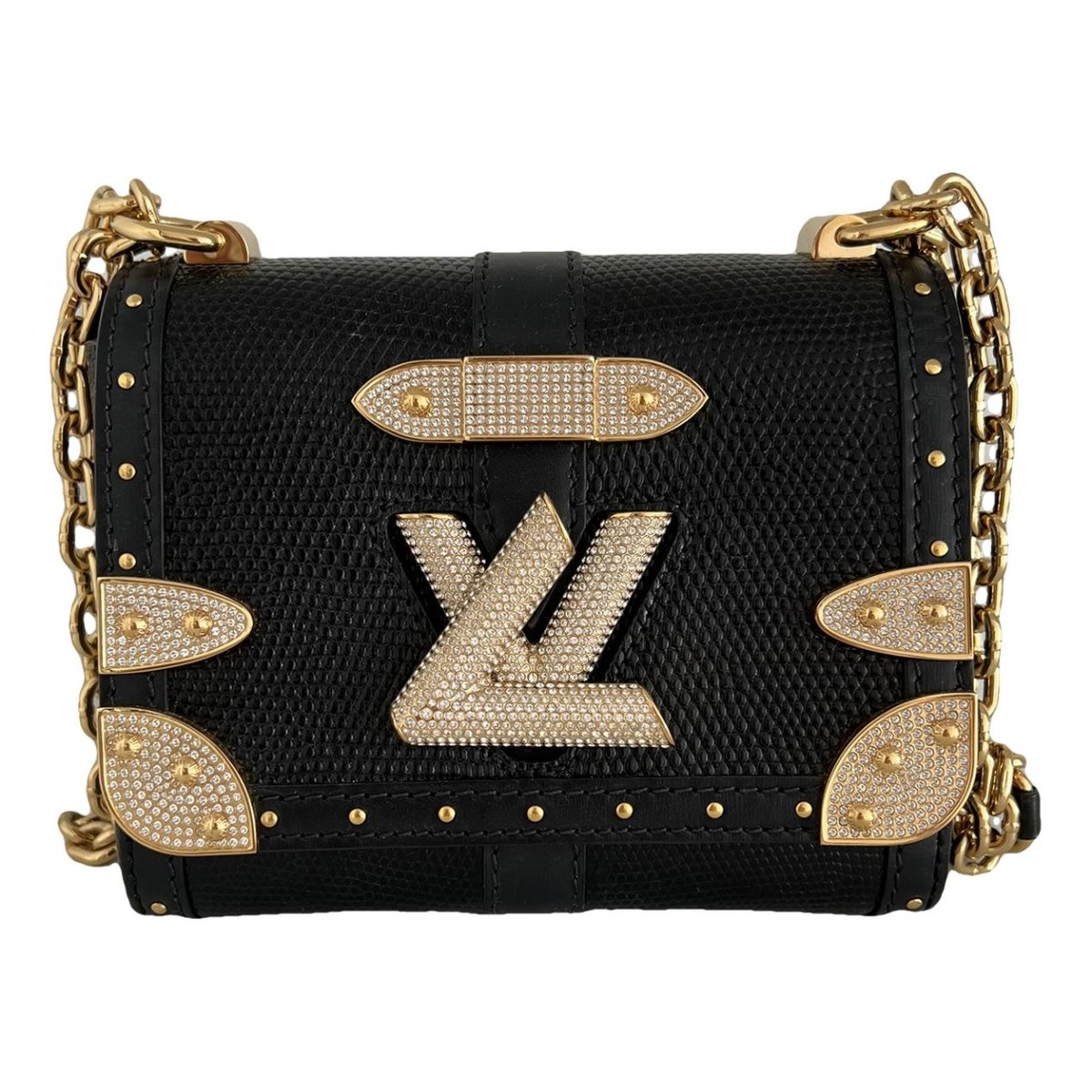Twist leather crossbody bag