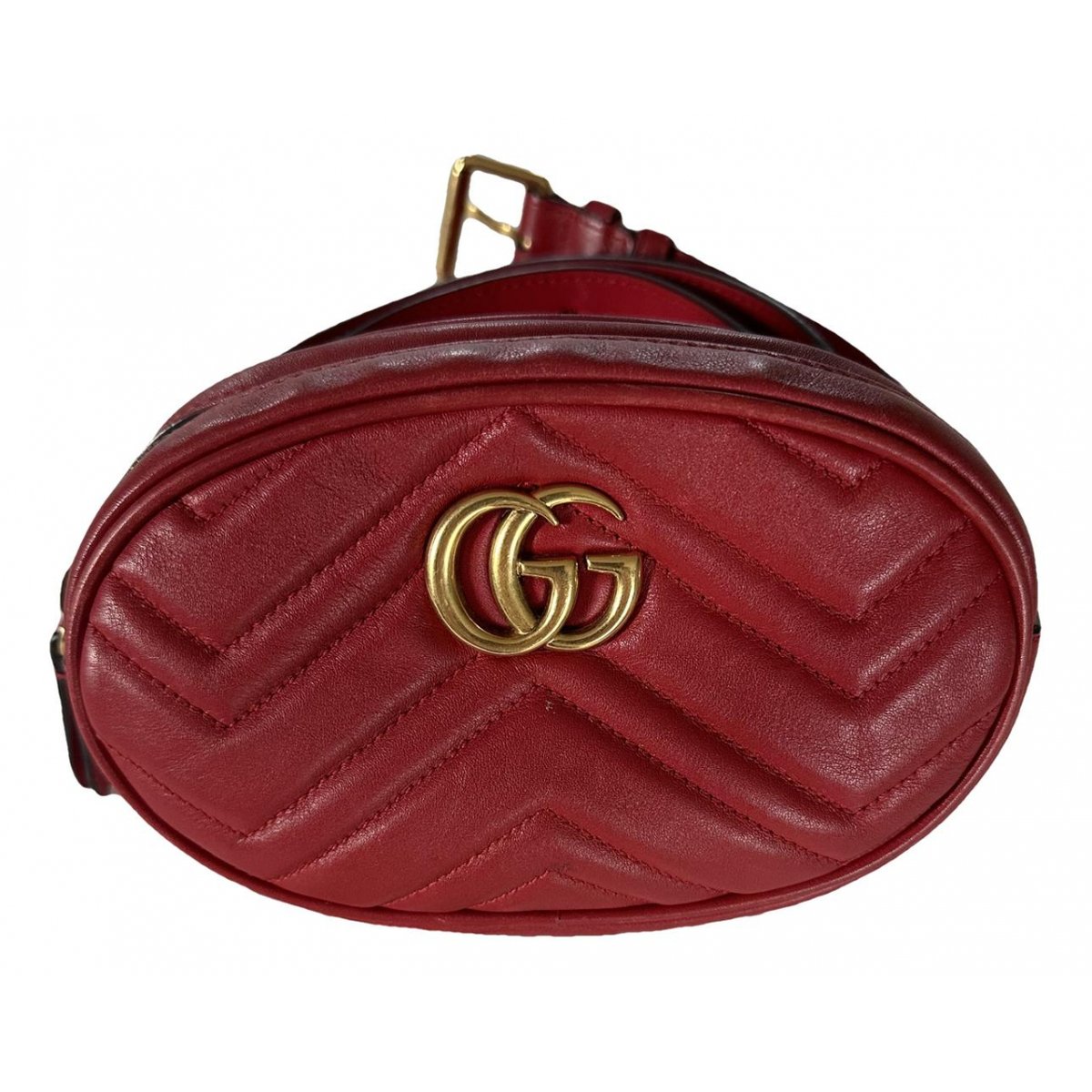 GG Marmont Oval leather handbag