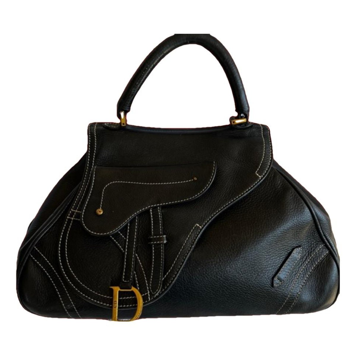 Saddle leather handbag