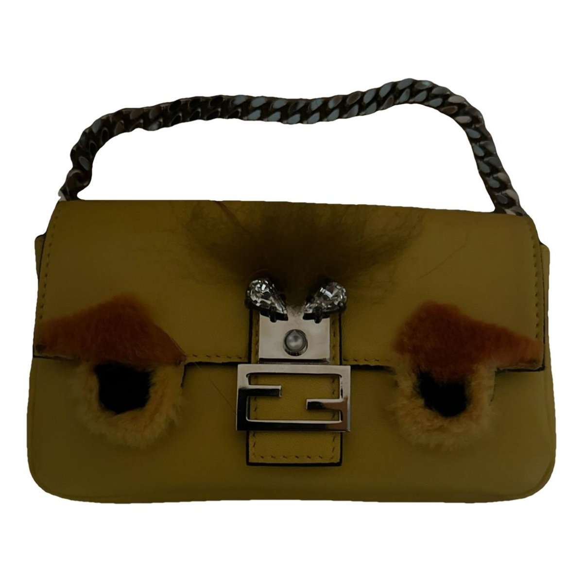 Baguette Chain leather handbag