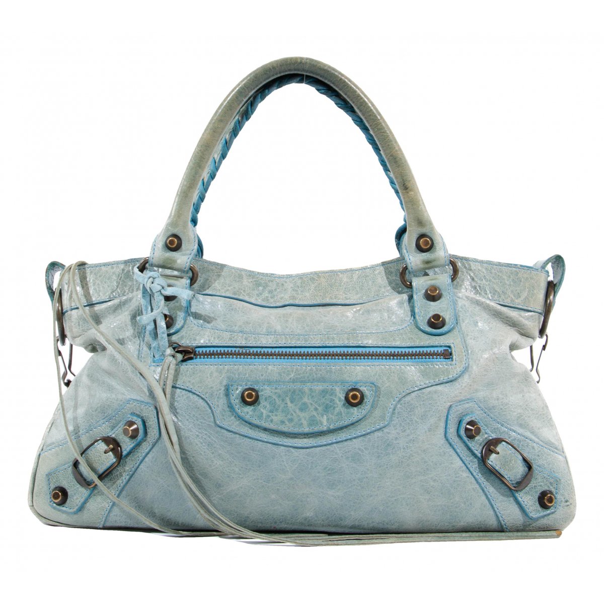 First leather handbag