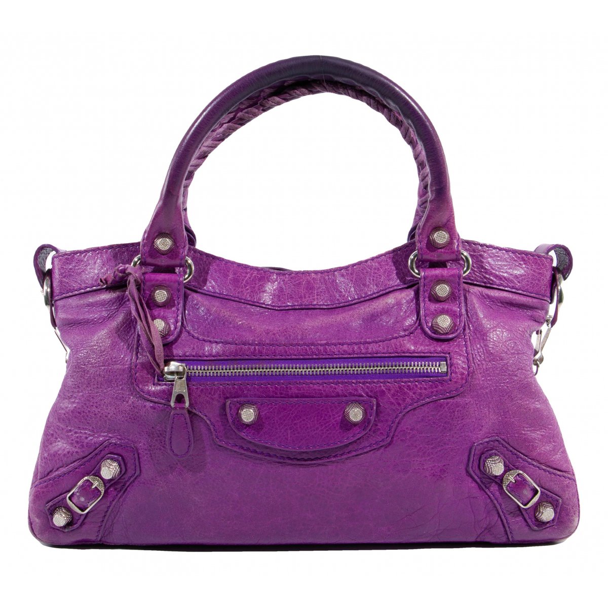 First leather handbag