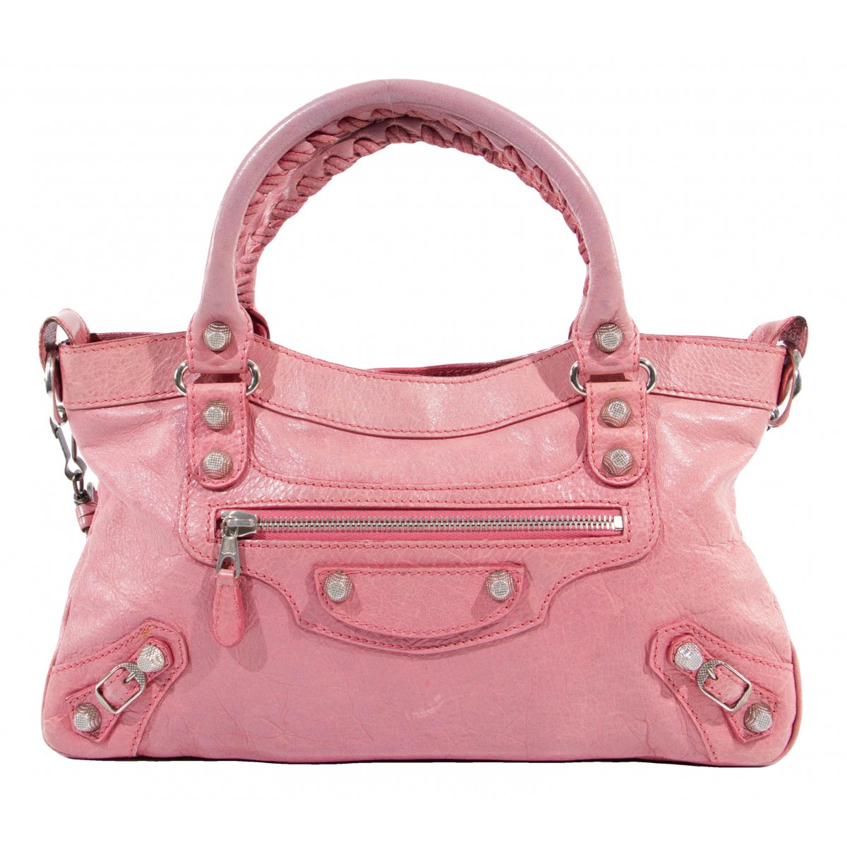 First leather handbag