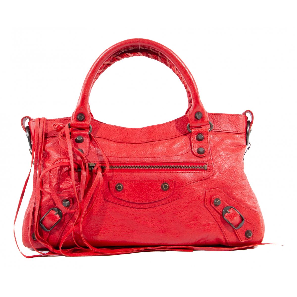 First leather handbag