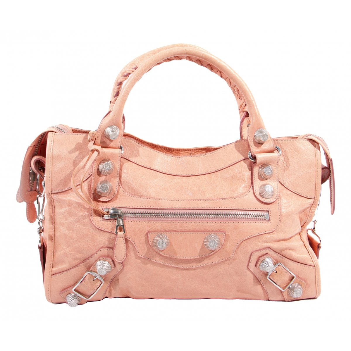 City leather handbag
