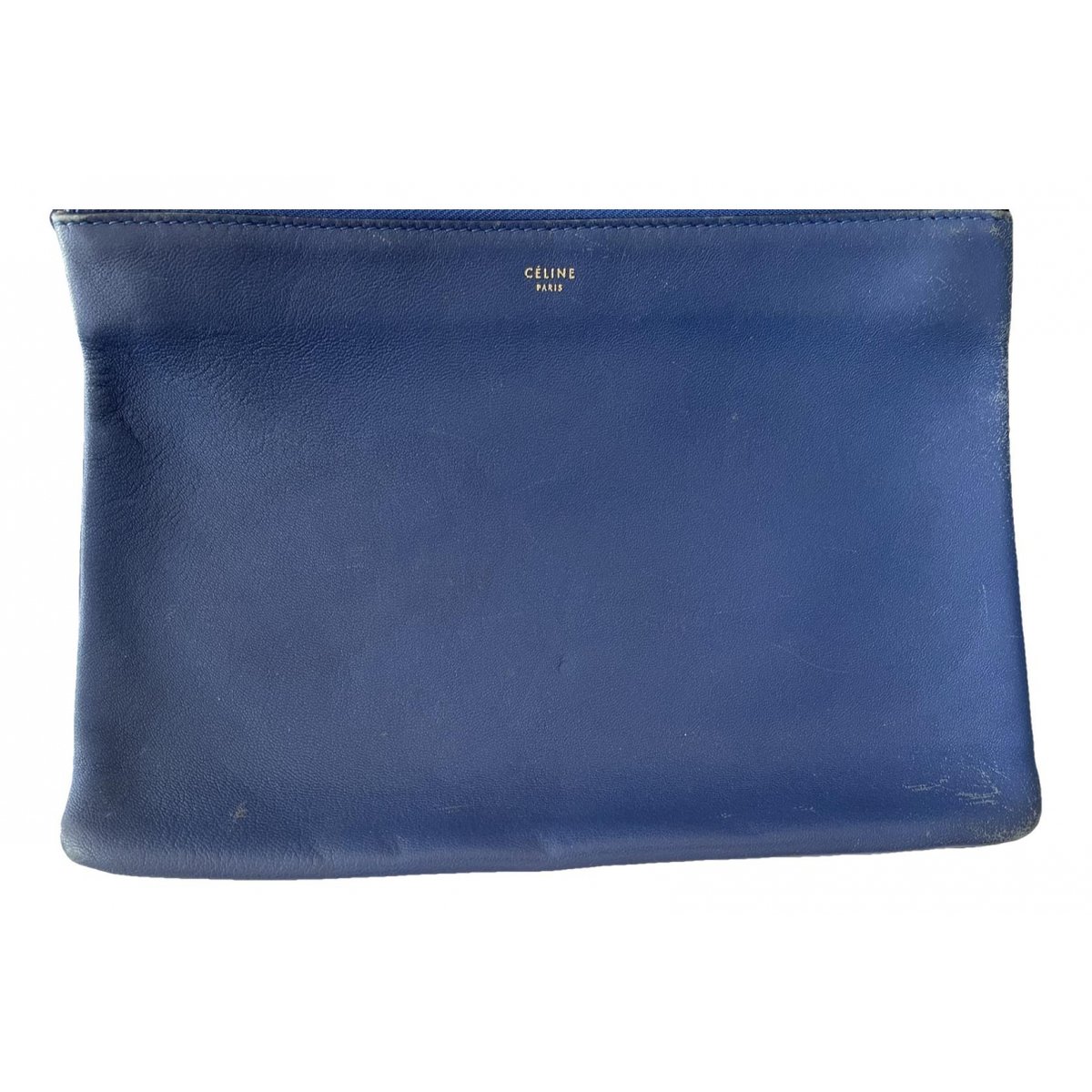 Trio leather clutch bag