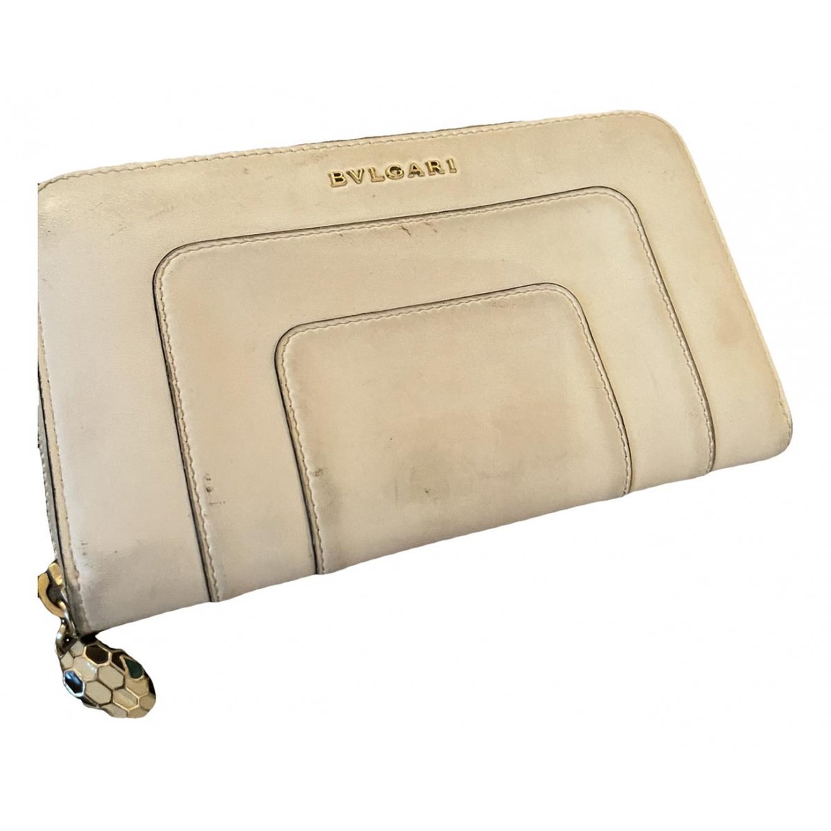 Serpenti leather wallet