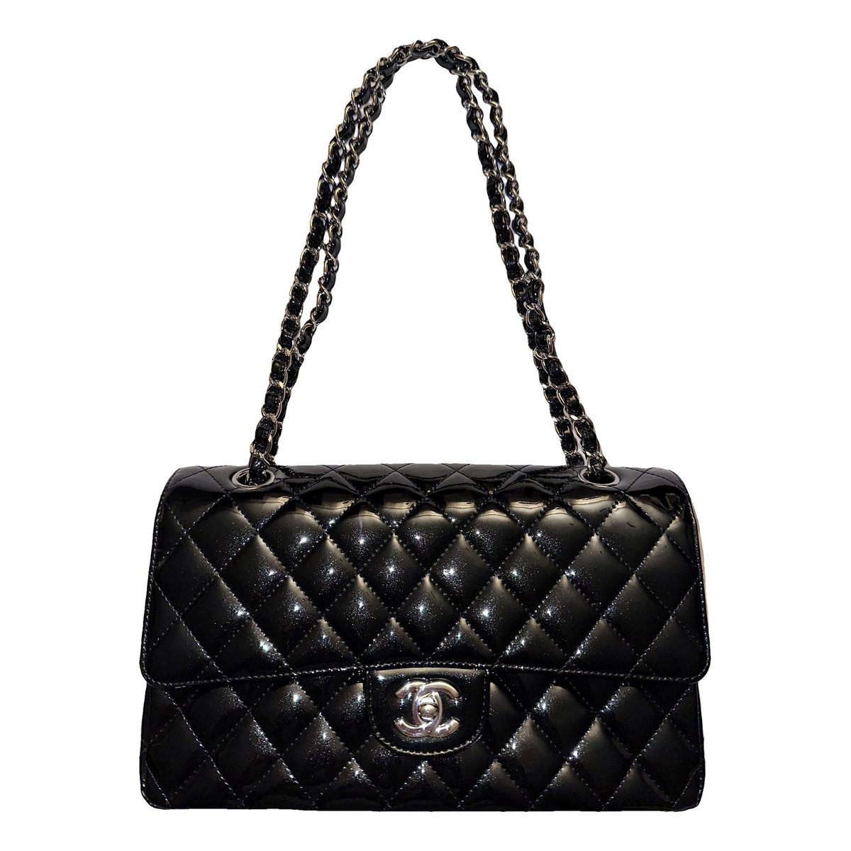 Timeless/Classique patent leather handbag