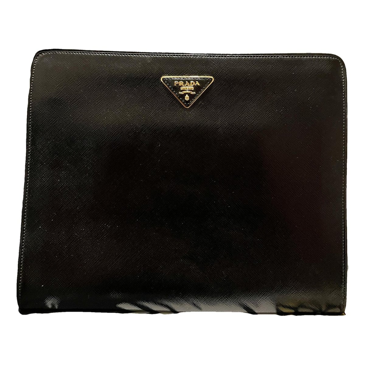 Pyramid leather handbag
