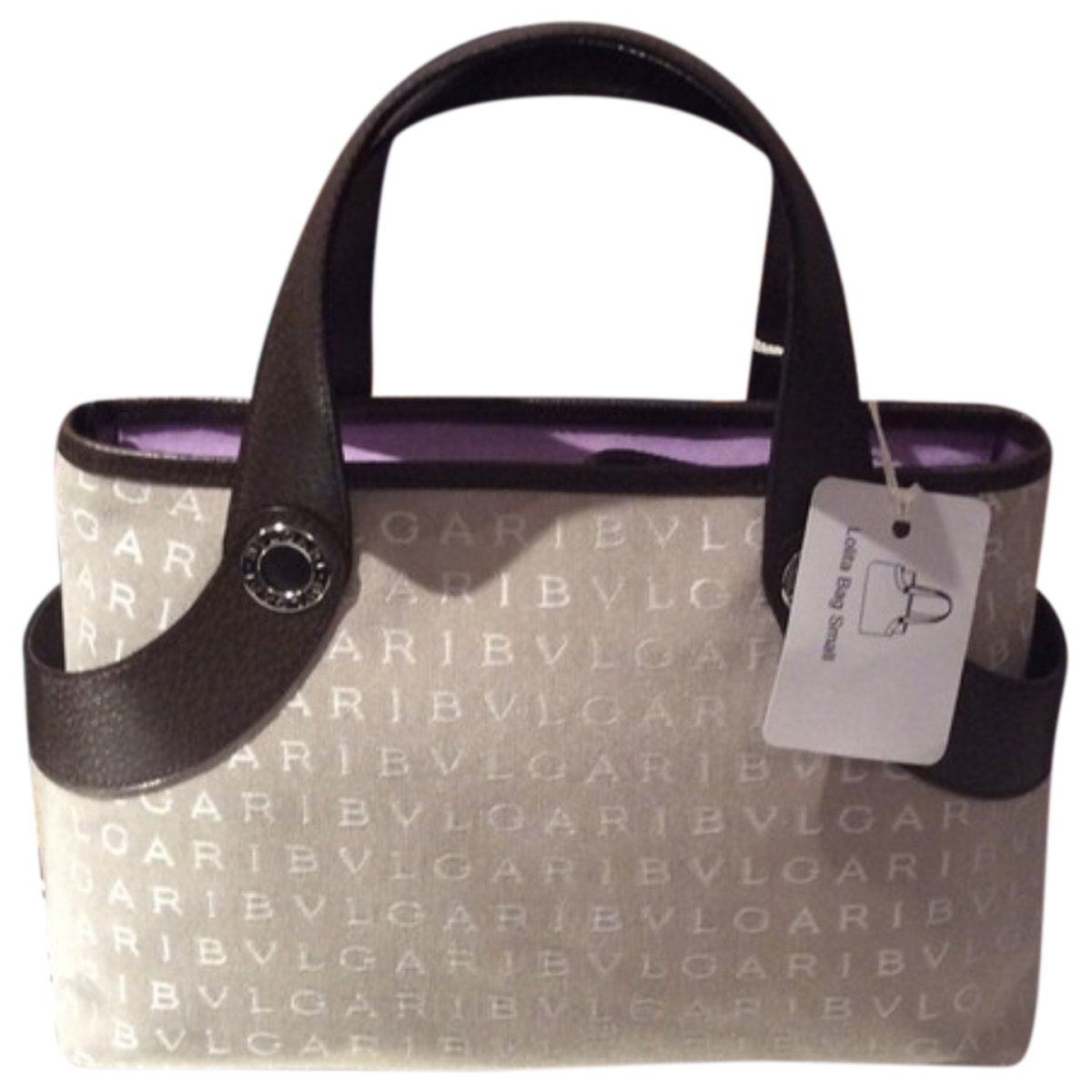 Bulgari leather handbag