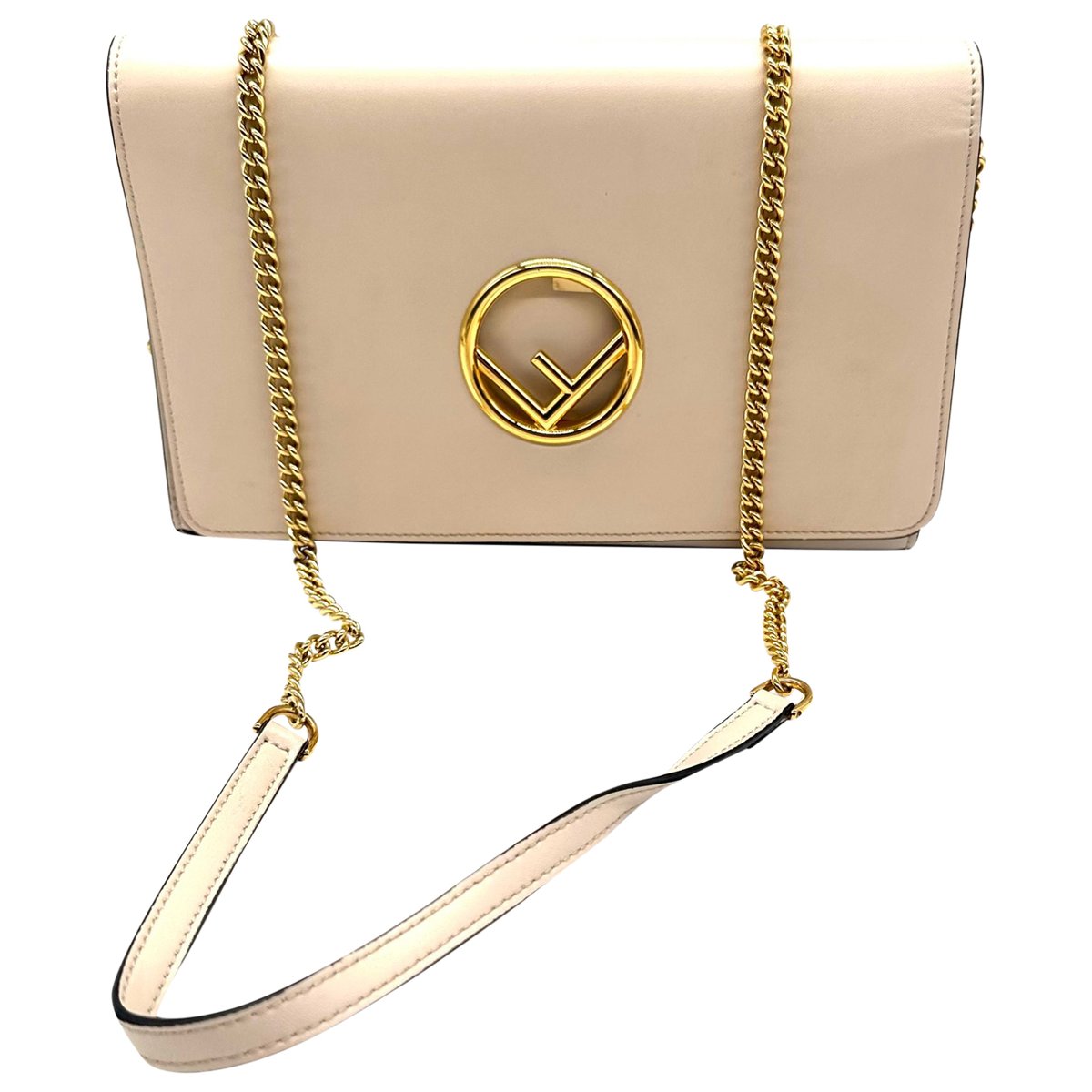 Wallet On Chain leather crossbody bag