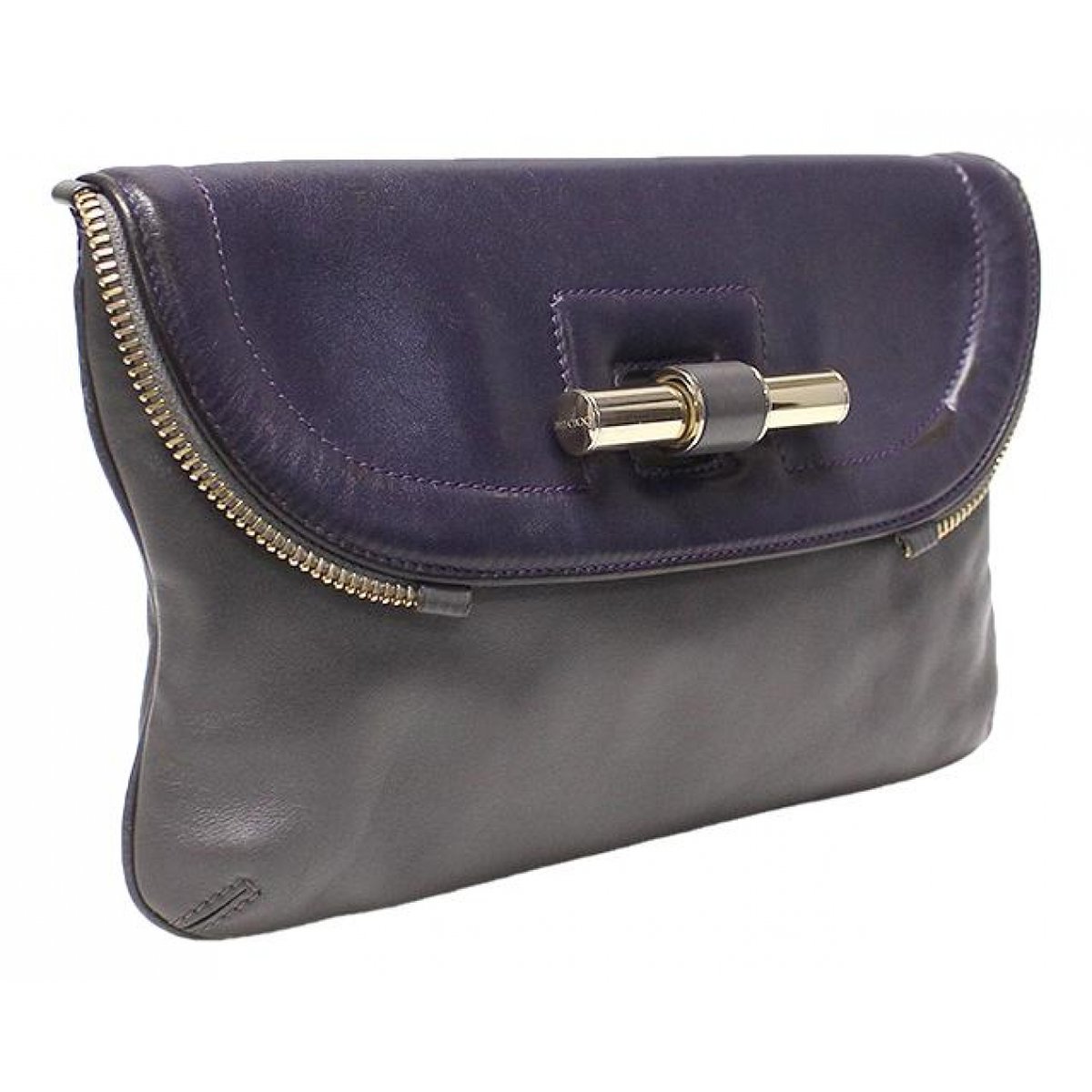 Justine leather clutch bag