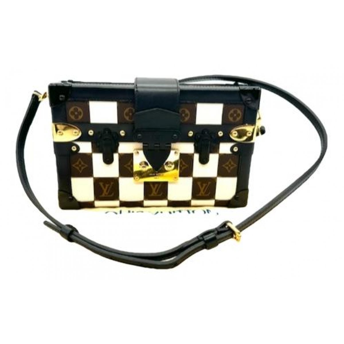 Petite Malle leather crossbody bag